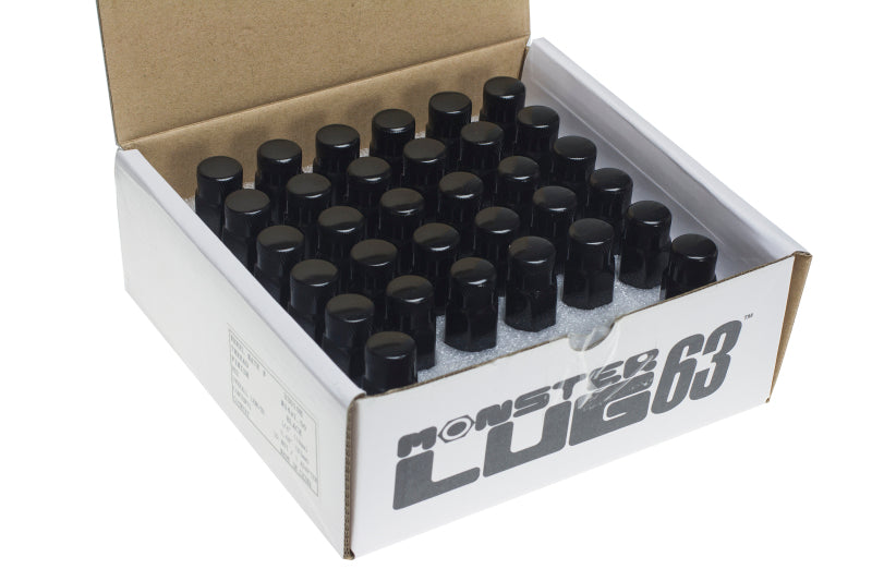 Wheel Mate HR3805BY Muteki HR38 Open End Lug Nuts Black Chrome with Yellow Ring M12x1.25