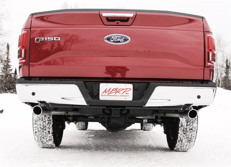 MBRP S5258409 Armor Plus Cat-Back Exhaust - 2.5-Inch Dual Rear Exit | T409 Stainless