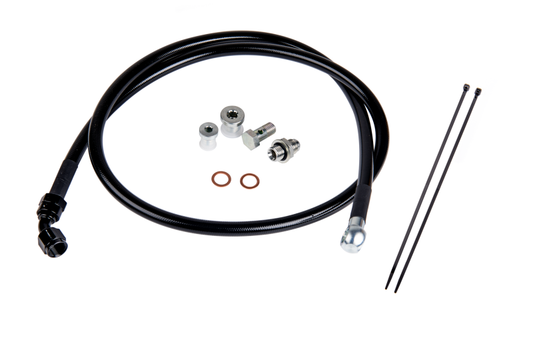Fleece Performance FPE-DTFL-0116 Remote Turbo Oil Feed Line Kit for 2001-2016 6.6L Duramax Turbochargers