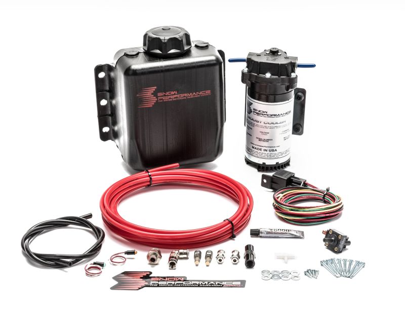 Snow Performance SNO-301 Stg 1 BC TD Water Inj Kit (w/Red Hi-Temp Tubing/QC)