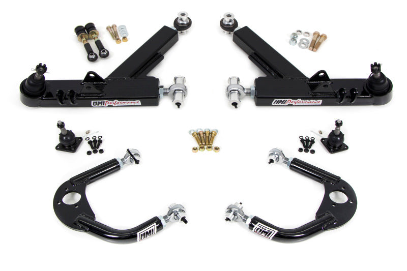 UMI Performance 231410-B A-Arms Double Shear Boxed Lower/Adjustable Upper Black