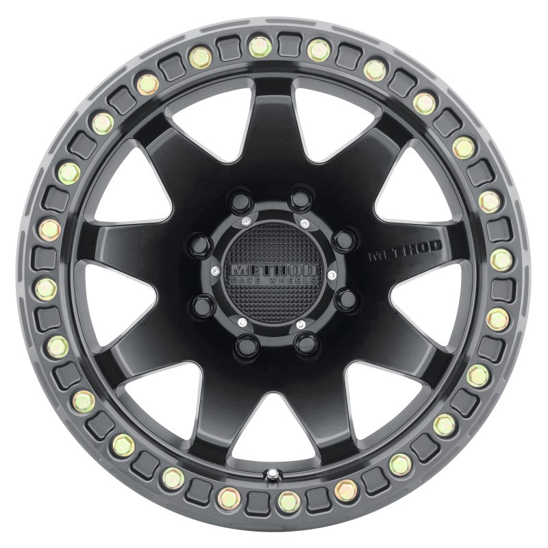 Method MR108 17x9 -44mm Offset 8x6.5 130.81mm CB Matte Black with BH-H24125-38 Wheel