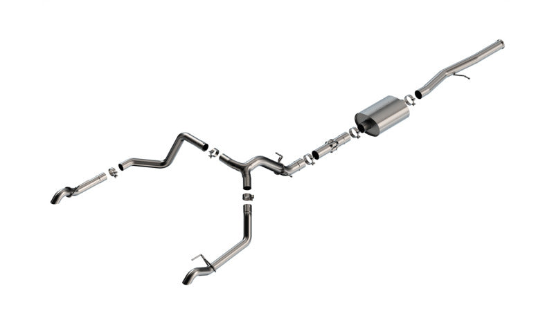Borla 140915 22-23 Chevrolet Silverado 1500 ZR2 & AT4X 6.2L CC SB 147.5in WB ATAK Cat-Back - #140915