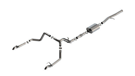Borla 140915 22-23 Chevrolet Silverado 1500 ZR2 & AT4X 6.2L CC SB 147.5in WB ATAK Cat-Back - #140915