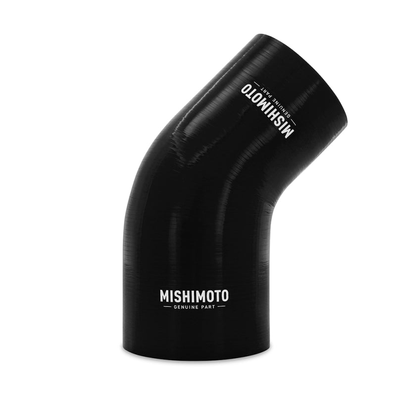 Mishimoto Silicone Reducer Coupler 45 Degree 3in to 3.75in - Black - #MMCP-R45-30375BK
