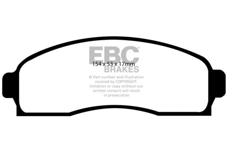 EBC 03-06 Chevrolet Equinox 3.4 Greenstuff Front Brake Pads DP61617