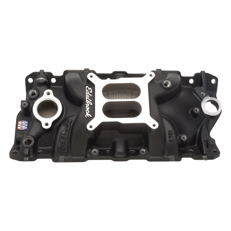 Edelbrock 27013 Performer EPS Intake Manifold Black for Small Block Chevrolet