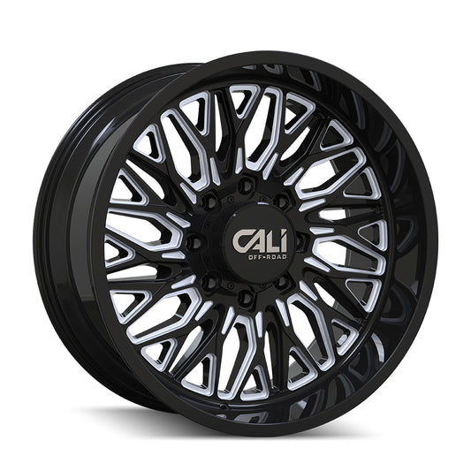 Cali Off-Road Crusher 9118 20x10 8x180 -19mm Gloss Black Milled Wheel 9118-2178BM