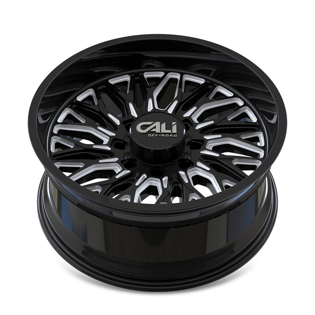 Cali Off-Road Crusher 9118 22x10 8x170 -19mm Gloss Black Milled Wheel 9118-22170BM