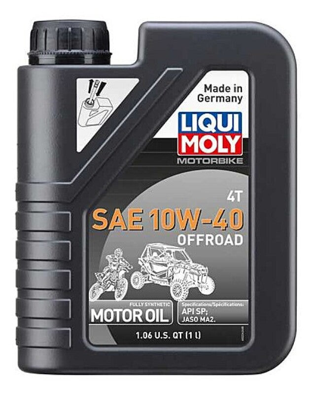 LIQUI MOLY 1L Motorbike 4T SAE 10W-40 Offroad (20082) - Pack of 6