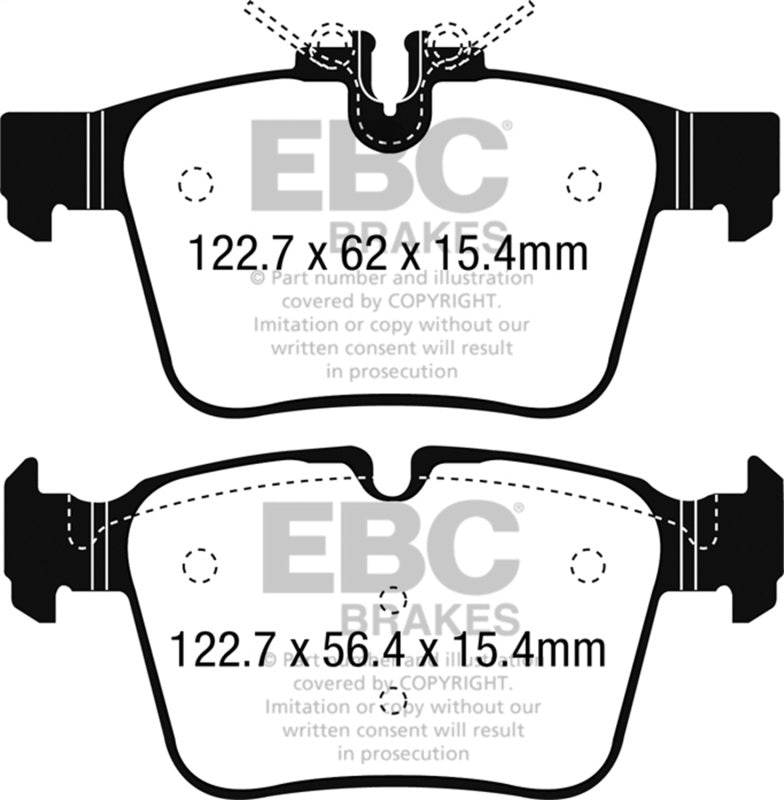EBC 15+ Mercedes-Benz C300 (W205) 2.0 Turbo 4-matic Yellowstuff Rear Brake Pads DP42215R