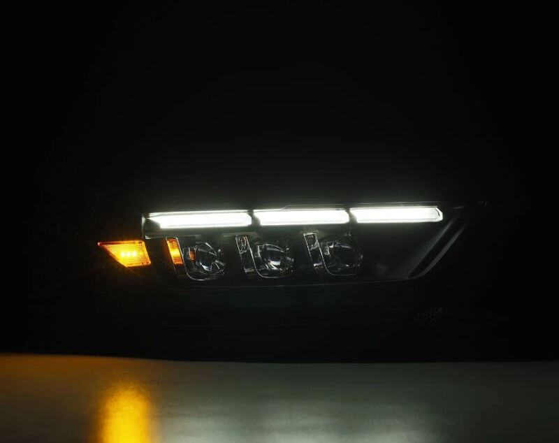 AlphaRex 880262 15-17 Ford Mustang NOVA LED Projector Headlights Black with Activation Light/Sequential Signal/Switch DRL