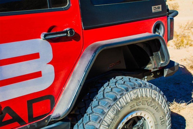 DV8 Offroad 07-18 Jeep Wrangler JK Front & Rear Flat Tube Fenders - #FENDB-02