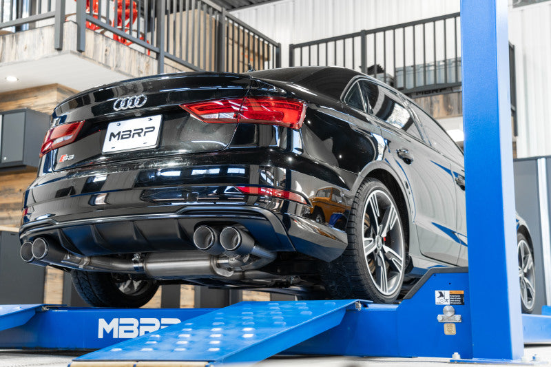 MBRP 15-20 Audi S3 T304 Stainless Steel Cat - Active Catback Exhaust