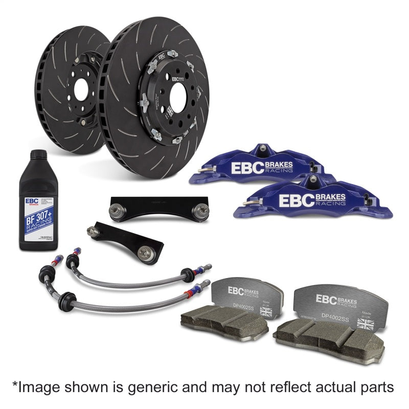 EBC Racing 12-21 Subaru BRZ/Toyota GT86 Blue Apollo-4 Calipers 330mm Rotors Front Big Brake Kit BBK031BLU-1
