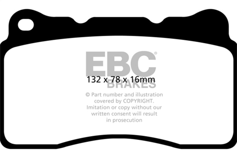 EBC 2016+ Cadillac CT6 2.0L Turbo Yellowstuff Front Brake Pads DP42093R