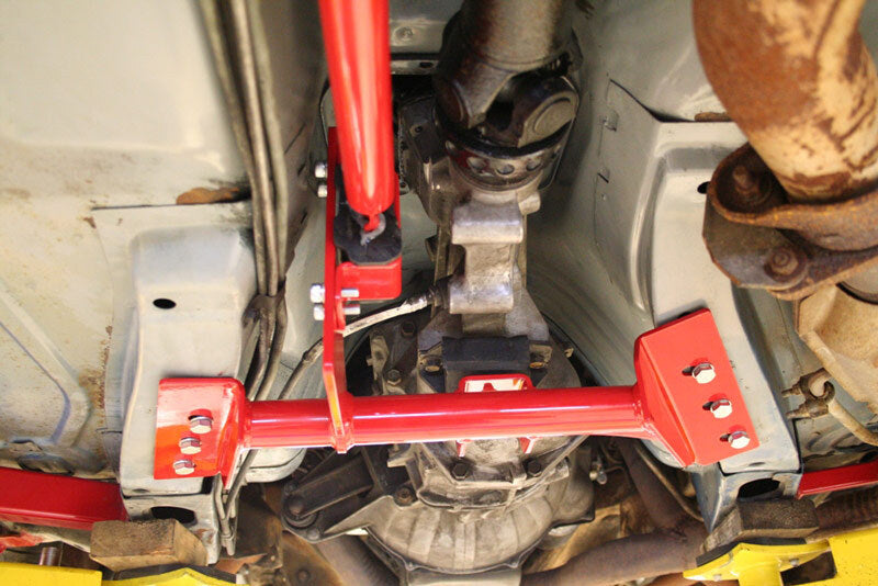 UMI Performance 2230-R Torque Arm Relocation Kit TH350 Red for 1982-1992 F-Body