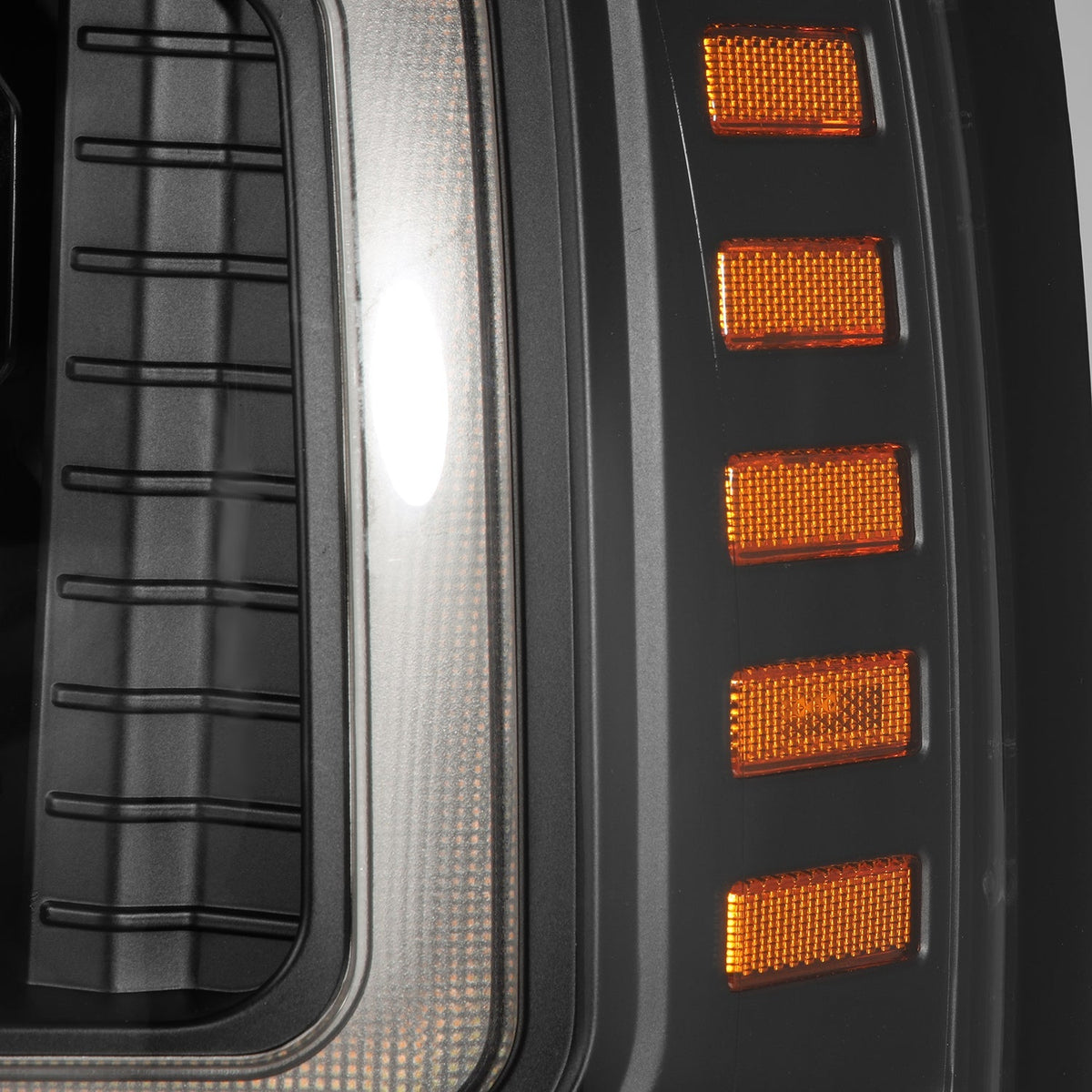 AlphaRex 880299 92-96 Ford F-Series/Bronco NOVA-Series LED Projector Headlight Bk with Activation Light Sequential Signal & Switchback DRL