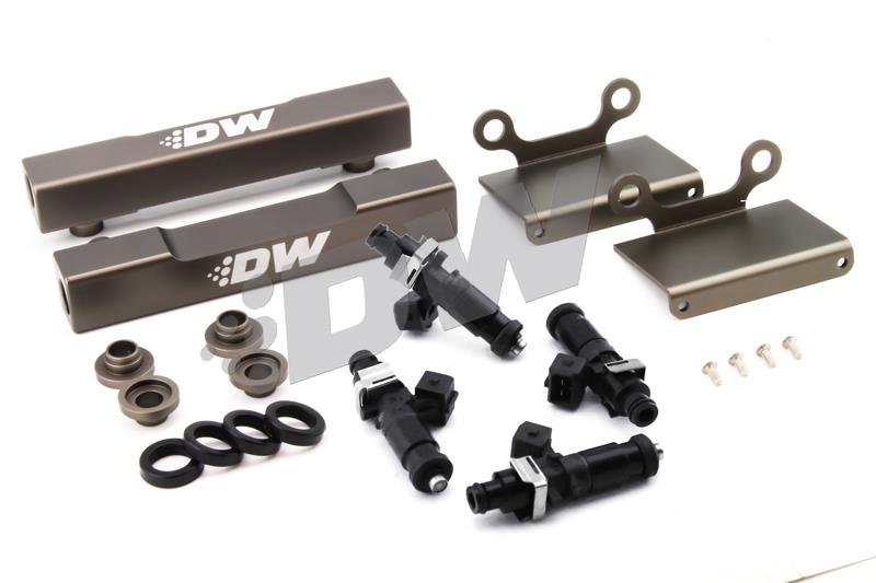 DeatschWerks 04-06 Subaru STI/LGT Side Feed to Top Feed Fuel Rail Conv Kit w/ 1200cc Injectors