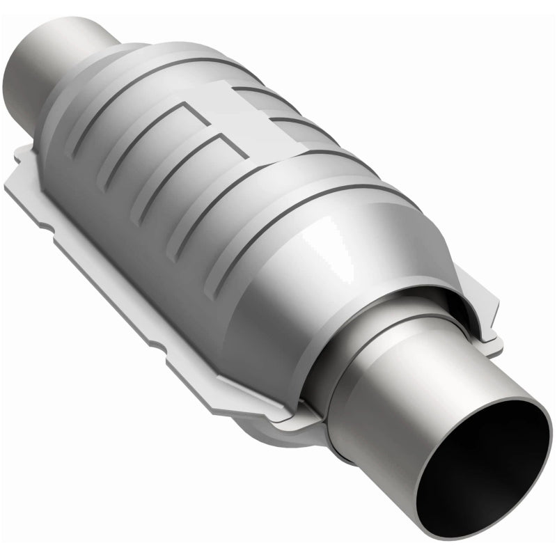 MagnaFlow 51205 Conv Univ 2.25in Inlet/Outlet Center/Center Round 9in Body L x 5.125in W x 13in Overall L - #51205