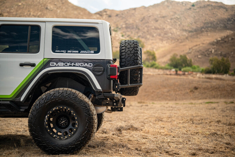 DV8 18-25 Jeep Wrangler JL Body Mounted Tire Carrier - #TCJL-14