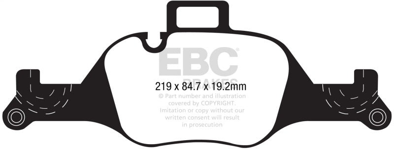 EBC 2017+ BMW 530 G30 Yellowstuff Front Brake Pads DP42289R
