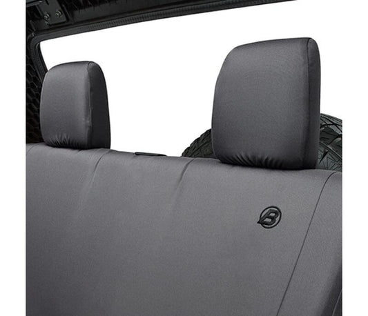 Bestop 08-12 Jeep Wrangler JK 4-Door Rear Seat Covers (Black Diamond)