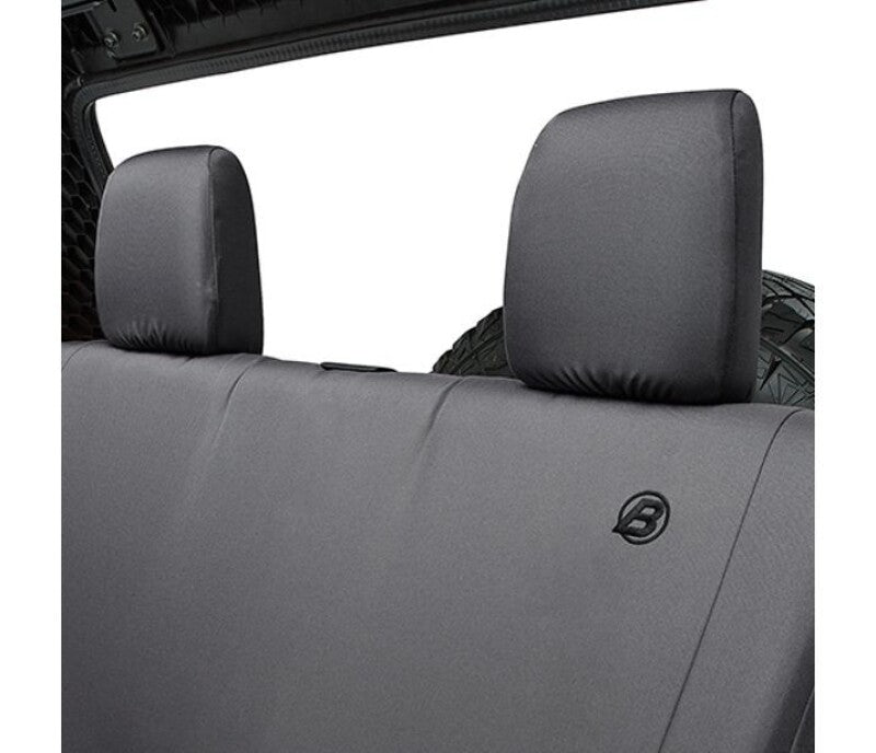Bestop 07-18 Jeep Wrangler JK 2-Door Rear Seat Covers (Black Diamond)