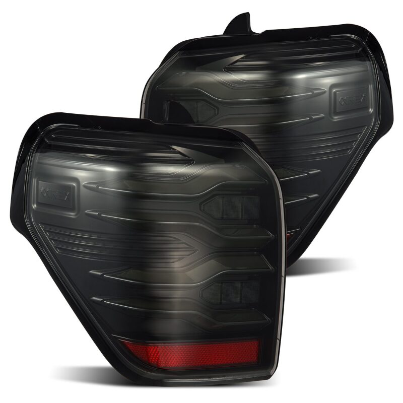 AlphaRex 690030 10-21 Toyota 4Runner LUXX LED Taillights Alpha Black w/Activation Light/Sequential Signal