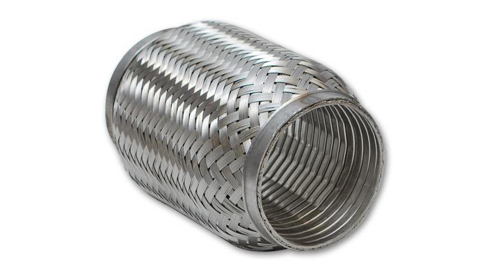 Vibrant SS Turbo FLEX Coupling with Interlock Liner 1.75in inlet/outlet x 4in