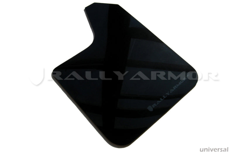 Rally Armor UR Mud Flaps - Universal - Black/Blue Logo - #MF12-UR-BLK/BL