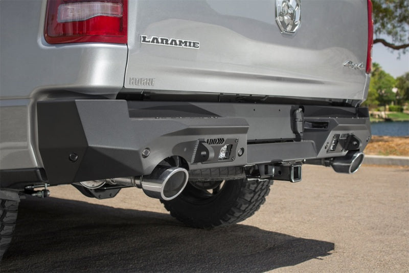 Addictive Desert Designs for 2019 Ram 1500 Hammer Stealth Fighter Rear Bumper w/ 6 Sensor Cutouts
