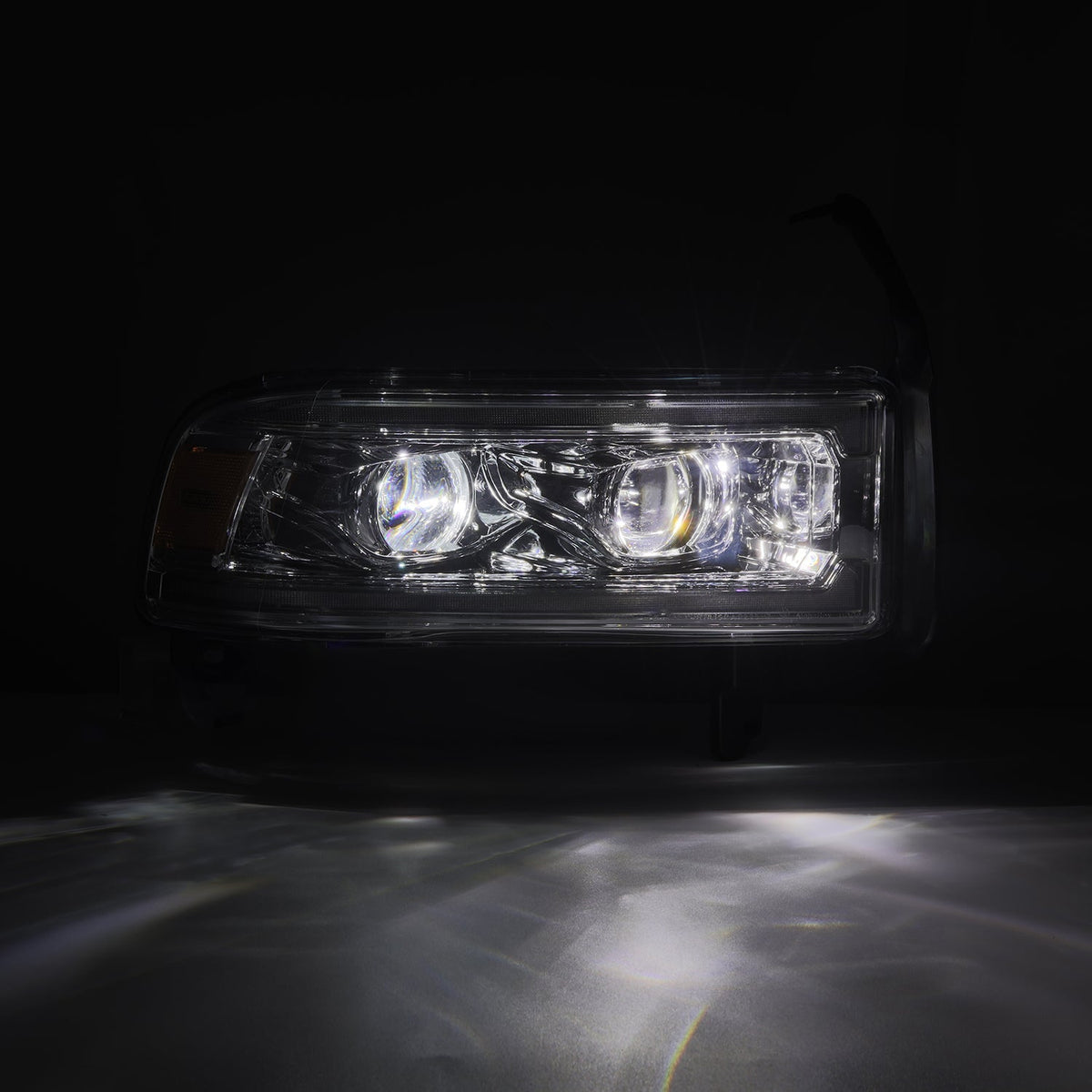 AlphaRex 880354 94-01 Dodge Ram 1500 LUXX LED Headlights Chrome with Activation Light Sequential Signal and Switchback DRL