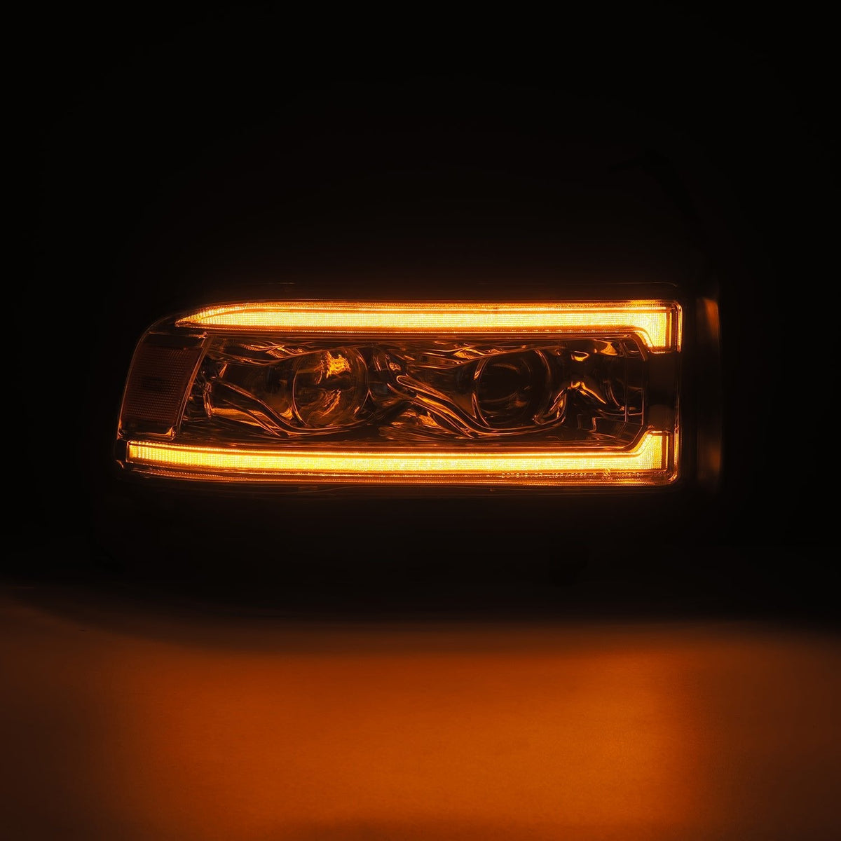 AlphaRex 880354 94-01 Dodge Ram 1500 LUXX LED Headlights Chrome with Activation Light Sequential Signal and Switchback DRL