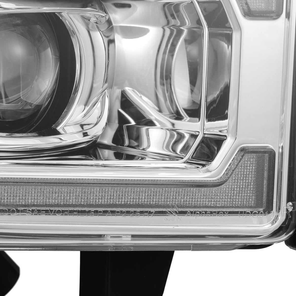 AlphaRex 880354 94-01 Dodge Ram 1500 LUXX LED Headlights Chrome with Activation Light Sequential Signal and Switchback DRL