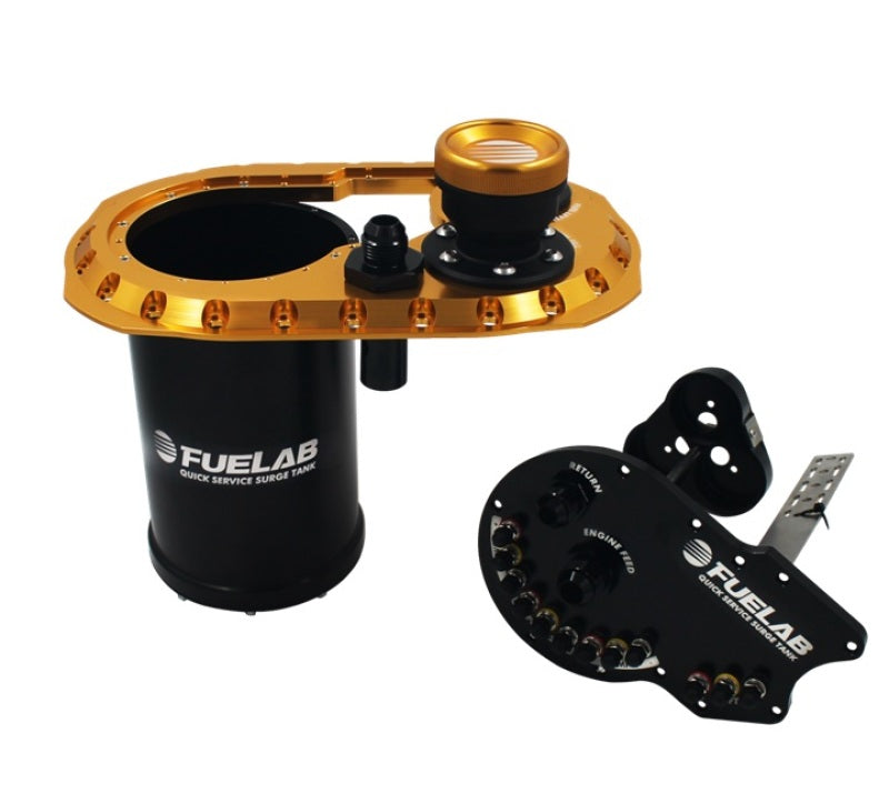 Fuelab 62820-0 Quick Service Surge Tank 2.0 w/No Lift Pump & No Surge Pump - Gold