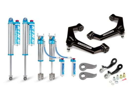 Cognito Motorsports 510-P0931 3-Inch Elite Leveling Kit with King 2.5 Reservoir Shocks for 2020-2024 Chevrolet Silverado / GMC Sierra 2500 HD / 3500 HD