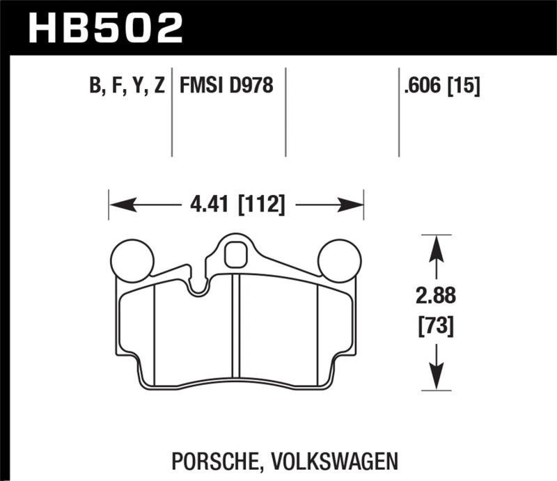 Hawk Performance HB502B.606 HPS 5.0 Street Brake Pads