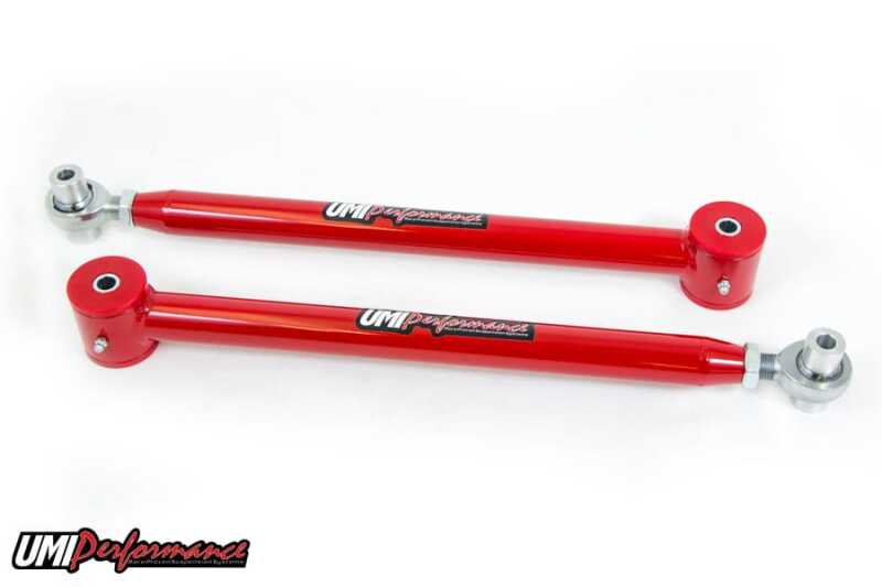 UMI Performance 2016-R Adjustable Lower Control Arms Red for 1982-2002 GM F-Body