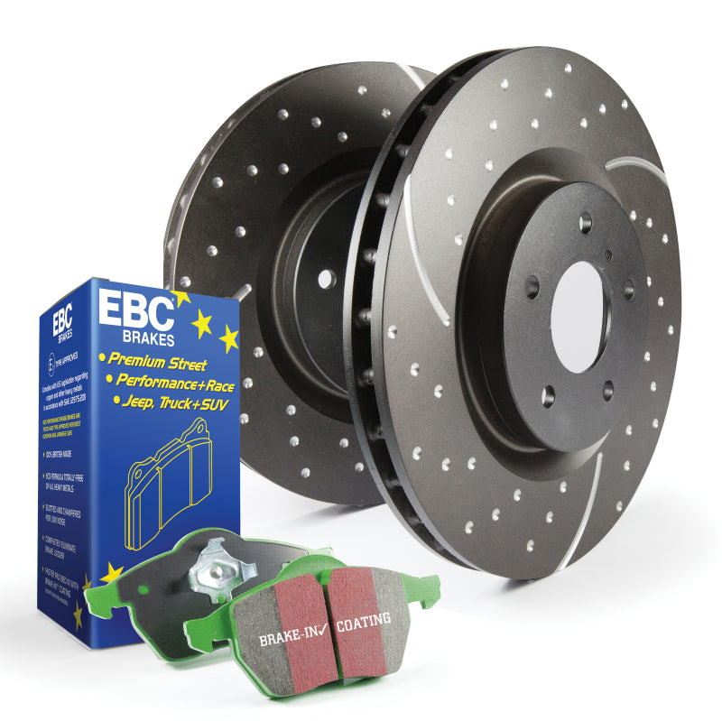 EBC 75-93 Ford S3 Front Brake Kit Greenstuff Elite Pads GD Sport Rotors S3KF1040 (image of S3KF1254)