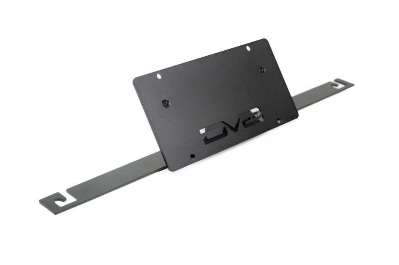 DV8 Offroad 2021 Ford Bronco Capable Bumper Slanted Front License Plate Mount - #LPBR-05
