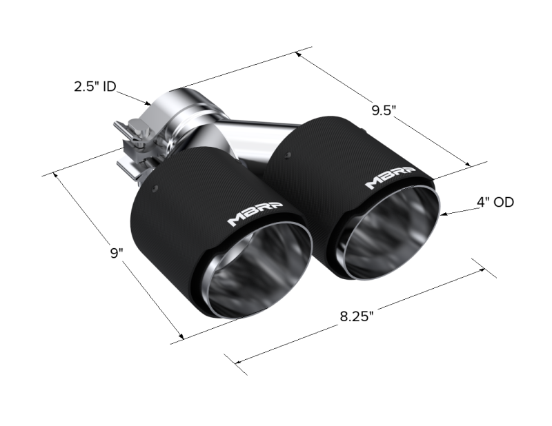 MBRP T5178CF Carbon Fiber Exhaust Tip