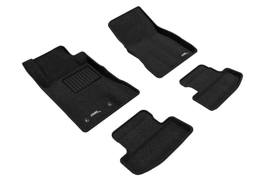 3D MAXpider Elegant Front & Rear Floor Mats for 2015-2022 Ford Mustang