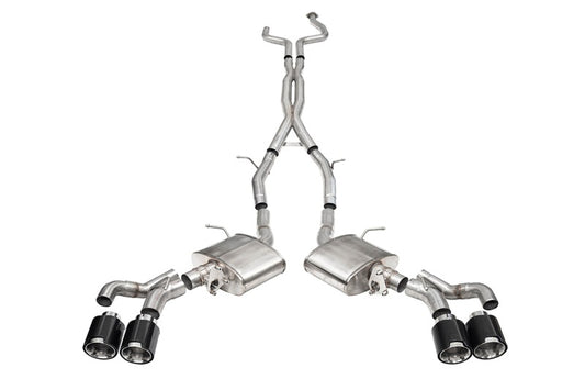 Corsa 2022-25 Cadillac CT5 V Blackwing 3in. Cat-Back w/ Act. Exh. - Dbl X-Pipe - Twin 4.5in. CF Tips