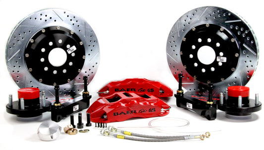 Baer Brakes STD Studs 14in Extreme+ Front SDZ Brake Kit - Monster Green — Fits Ford Mustang II Spindles (Also fits Heidts Mustang II Spindles)
