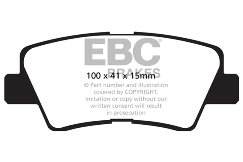 EBC 09-11 Hyundai Azera 3.3 Redstuff Rear Brake Pads DP32031C