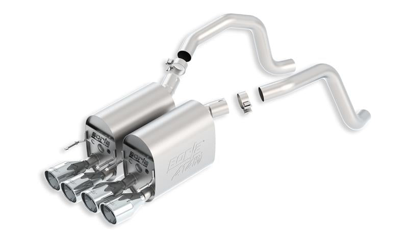 Borla 11816 05-08 Chevrolet Corvette Coupe/Conv 6.0L/6.2L 8cyl Aggressive ATAK Exhaust (rear section only) - #11816