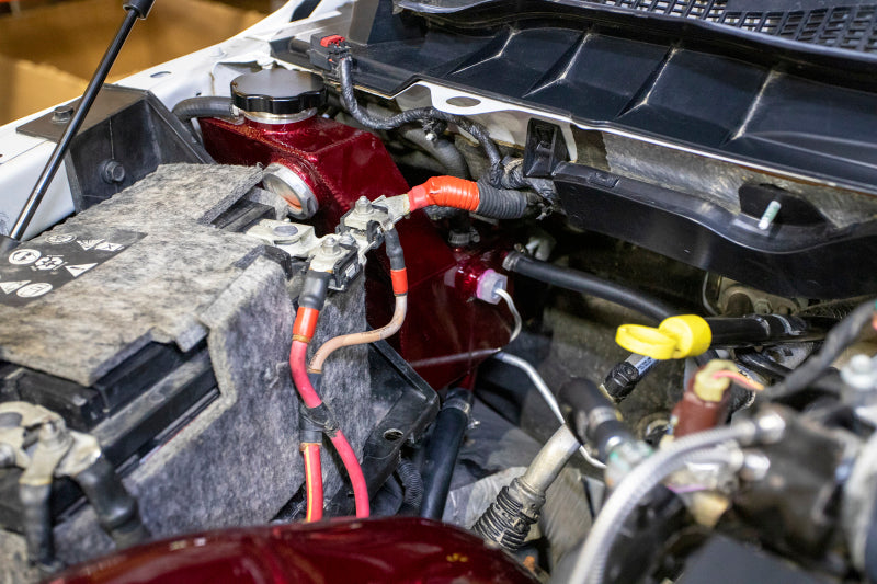 Wehrli Custom Fabrication WCF100628-CR Factory Location Coolant Tank Kit Candy Red for 2013-2018 Ram 2500 / 3500 6.7L Cummins