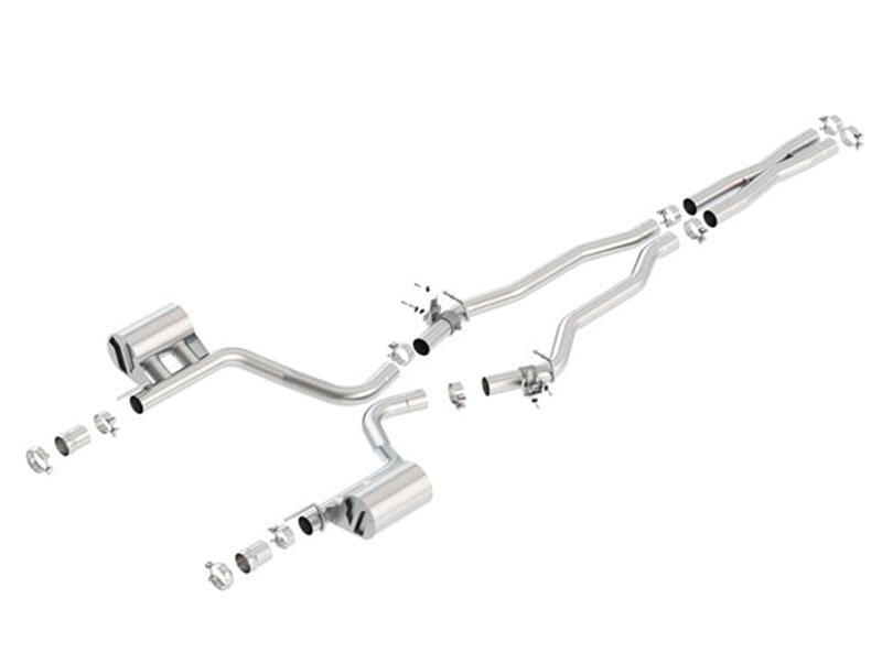 Borla 140641 2015 Dodge Challenger SRT/392 Hemi 6.4L V8 ATAK Catback Exhaust w/ Valves Factory Bezel - #140641