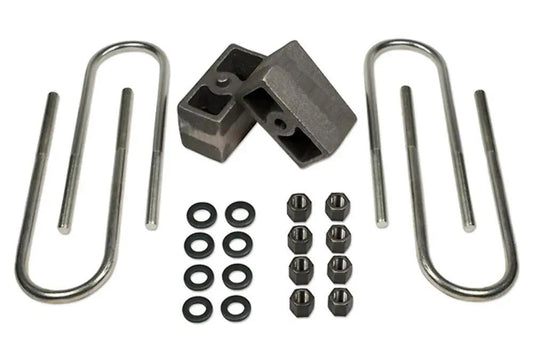Tuff Country 97085 3in Rear Block and U-Bolt Kit for 1987-2001 Jeep Cherokee 4WD (3.25in Axle)